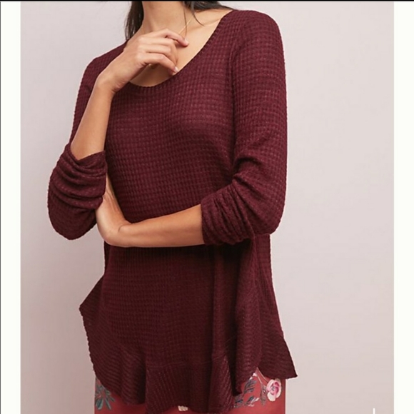 Anthropologie Saturday Sunday Wendy waffle Tunic - Picture 1 of 7